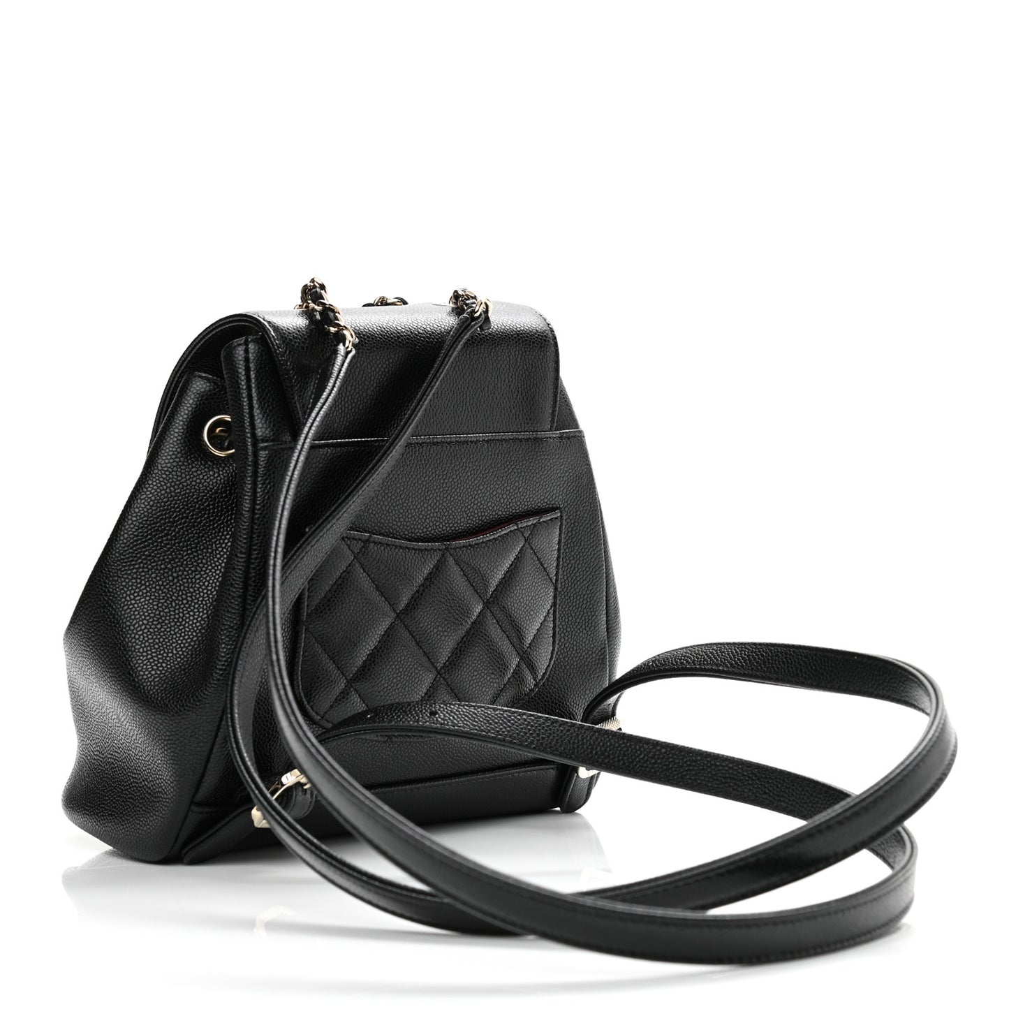 Caviar Quilted Mini Business Affinity Backpack Black