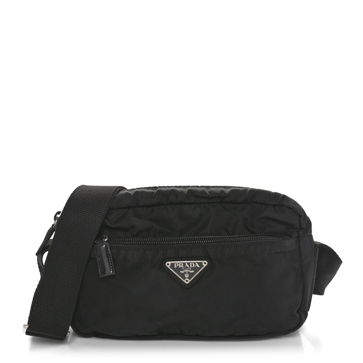 Nylon Tessuto Vela Crossbody Bag Black