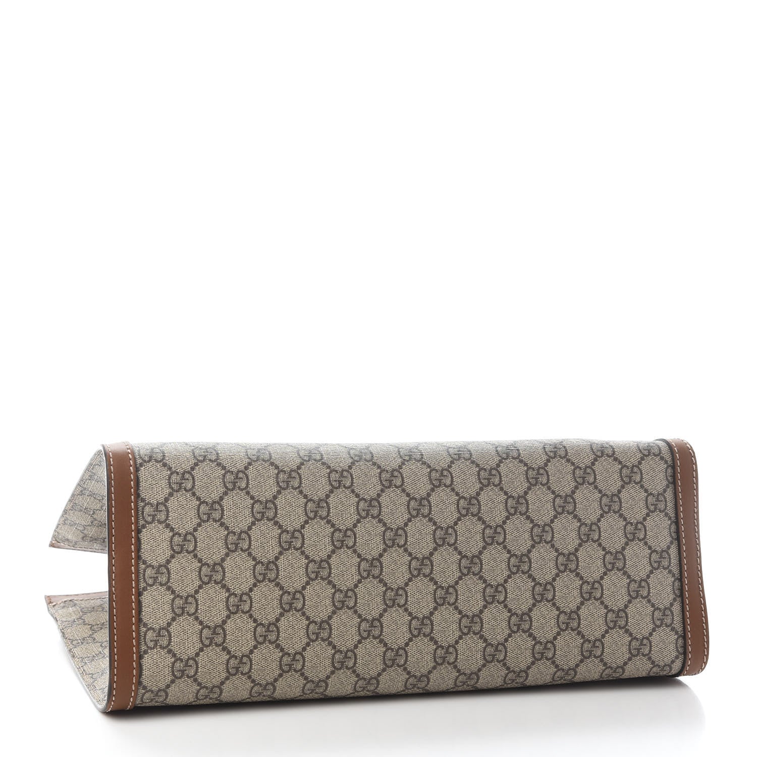 Gucci GG Supreme Monogram Medium Padlock Tote Beige Cuir 4 of 9