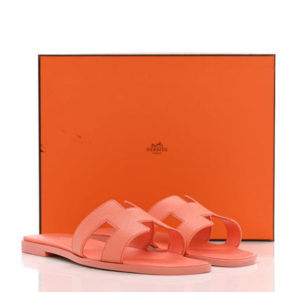 Hermes Epsom Oran Sandals 38.5 Orange Joey 13 of 13