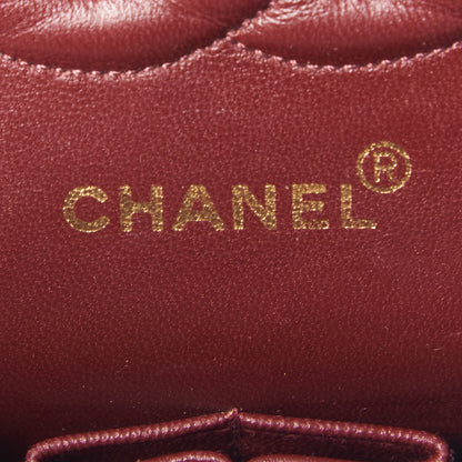 Chanel Lambskin Quilted Medium Double Flap Black 8 of 10