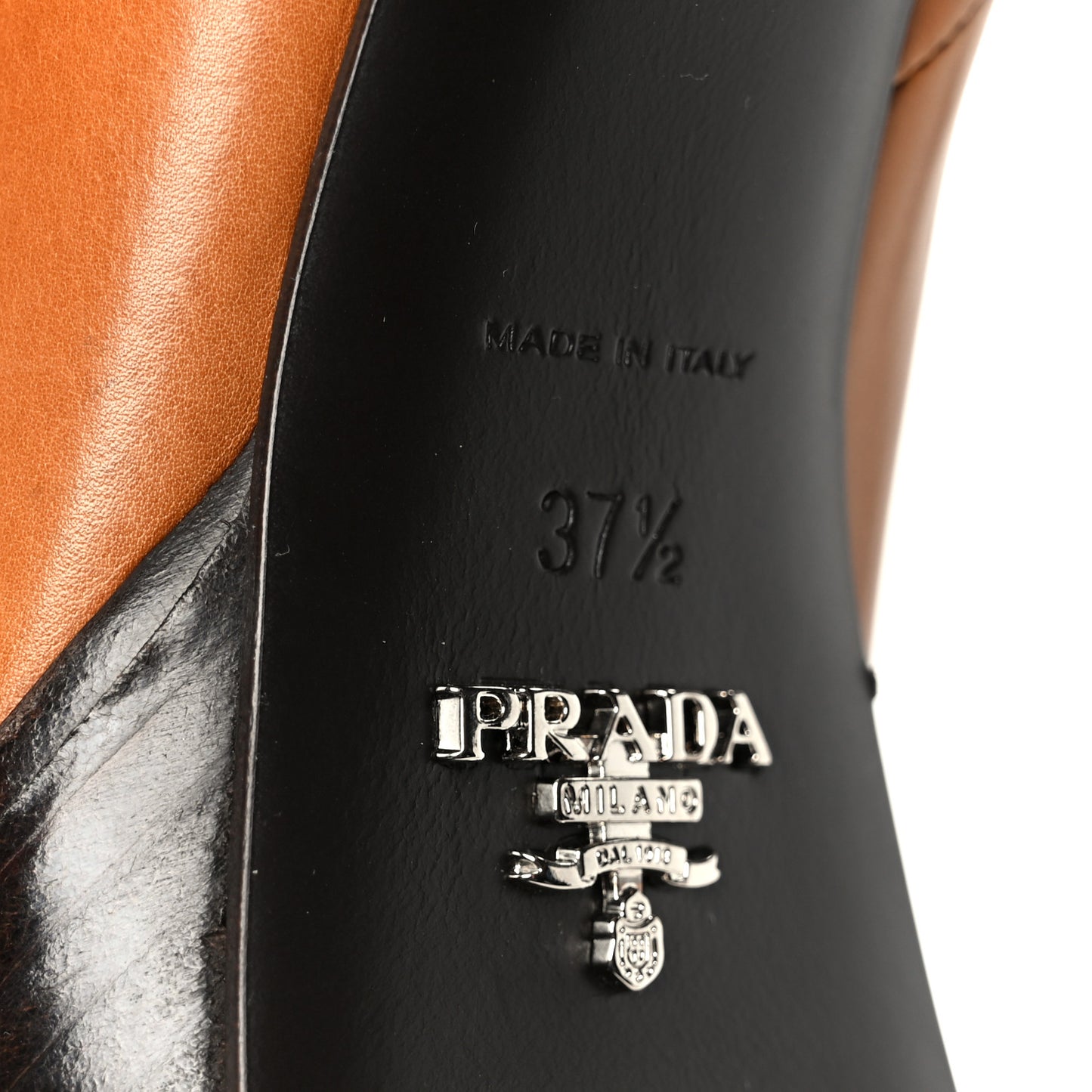 Vitello Platform Ankle Booties 37.5 Cognac
