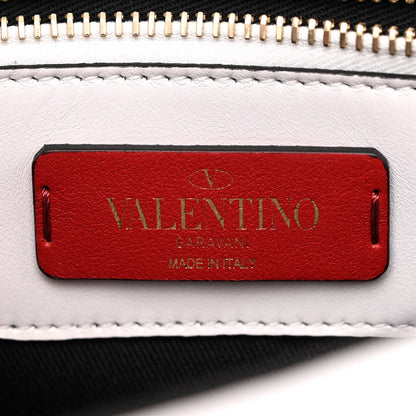 Valentino Garavani Nappa Medium Candystud Top Handle Bag White Black 6 of 14