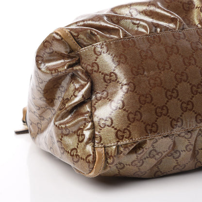 Gucci Crystal Monogram Large D Gold Hobo Gold 16 of 18
