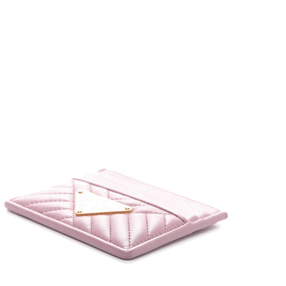 Prada Nappa Impunture Logo Card Holder Petalo 7 of 10