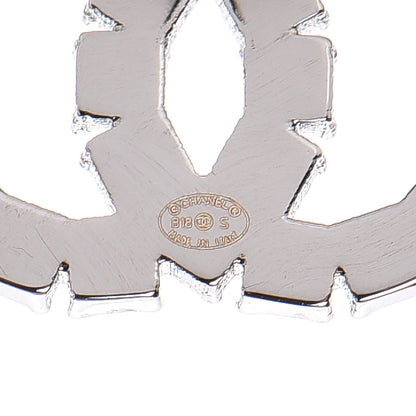 Chanel Ruthenium Crystal CC Earrings Black 3 of 3