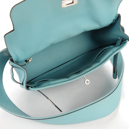 Hermes Veau Swift Sac Berline 28 Bleu Atoll 5 of 10