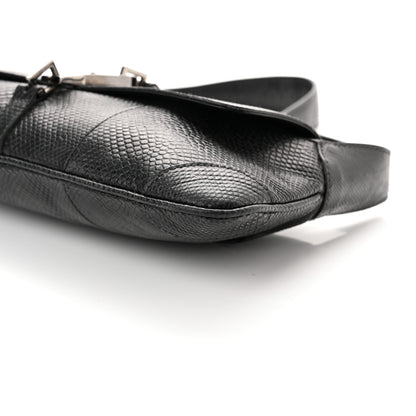 Gucci Snakeskin Small Jackie O Hobo Black 8 of 8