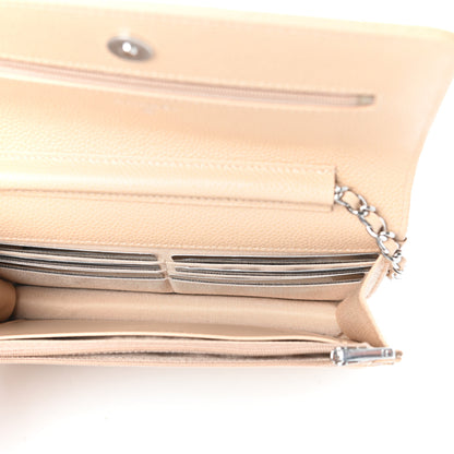 Chanel Caviar Quilted Wallet On Chain WOC Beige 5 of 11