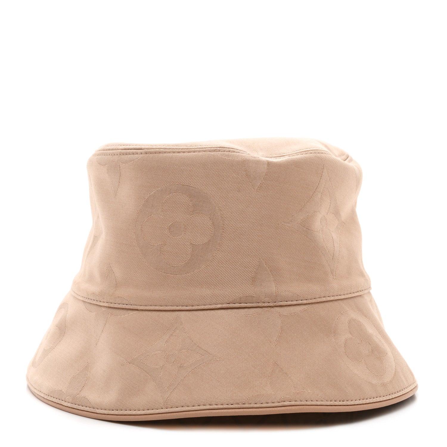 Louis Vuitton Cotton Monogram Flower Tile Reversible Bucket Hat M Beige 1 of 14