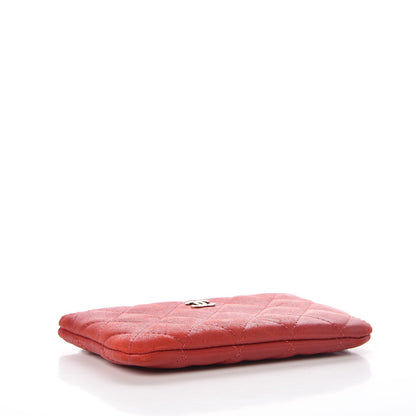 Chanel Lambskin Quilted Small Casino Cosmetic Case Red 4 of 10