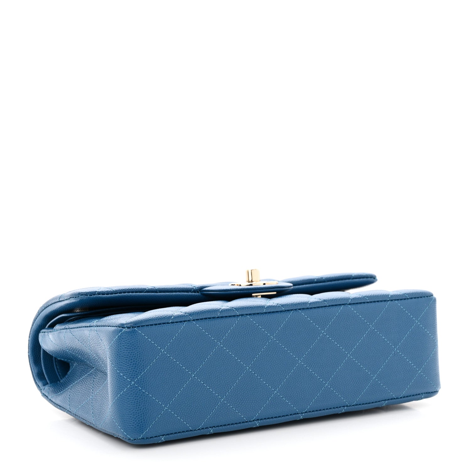 Chanel Caviar Quilted Small Double Flap Blue 5 of 11