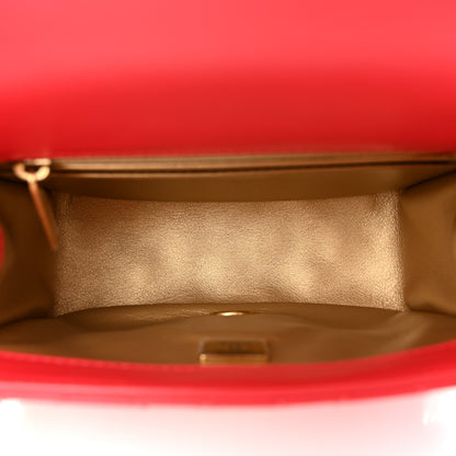 Chanel Lambskin Quilted Mini Pearl Crush Flap Red 5 of 11