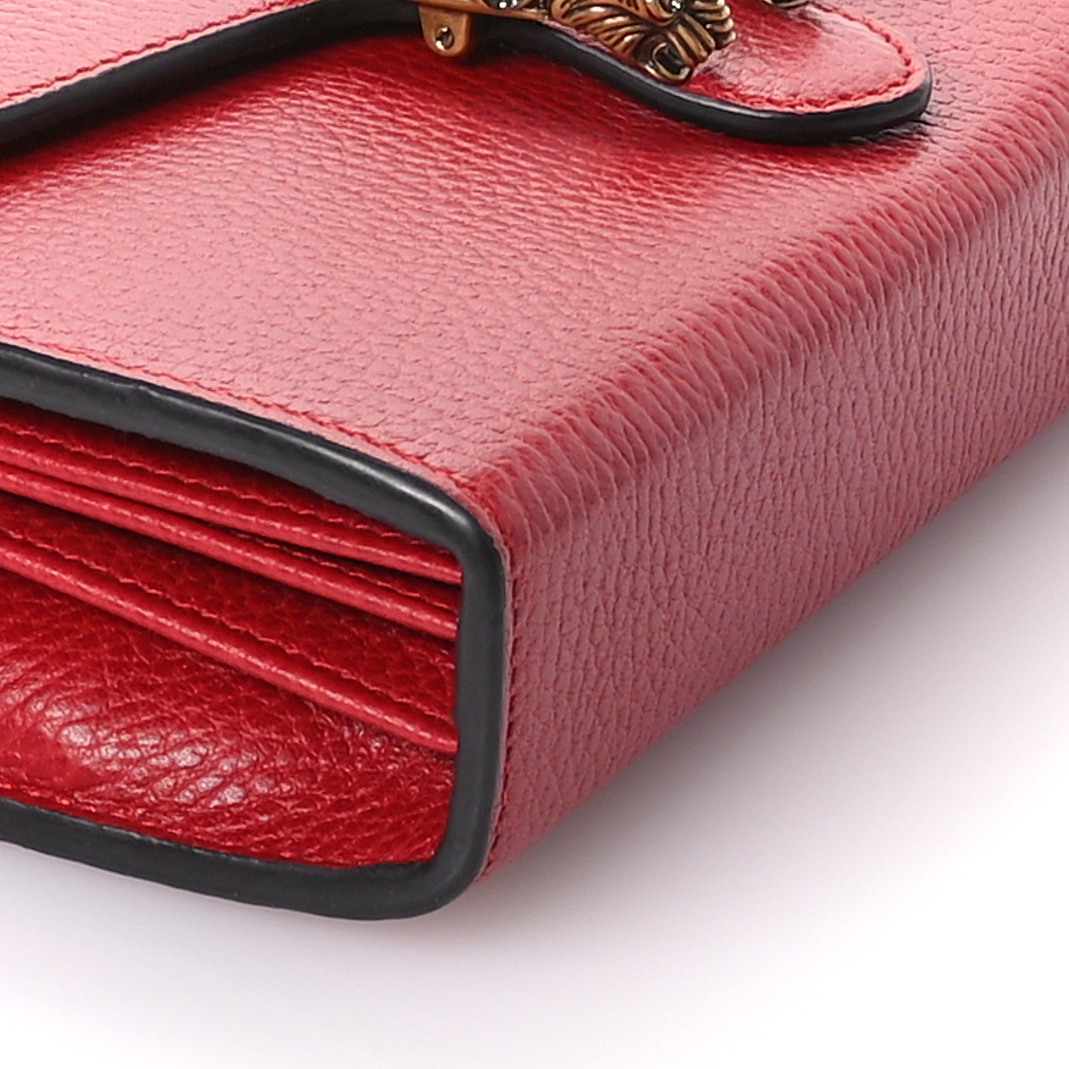 Gucci Calfskin Mini Dionysus Chain Wallet Hibiscus Red 9 of 12