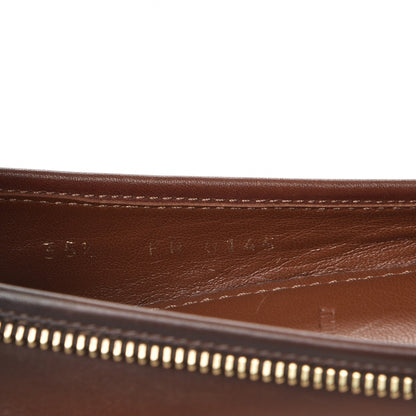 Louis Vuitton Calfskin Zip Oxford Ballerina Flats 35.5 Cognac 8 of 10