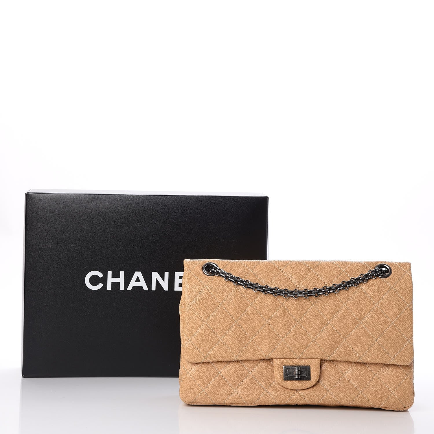 Chanel Caviar 2.55 Reissue 226 Flap Beige 9 of 9