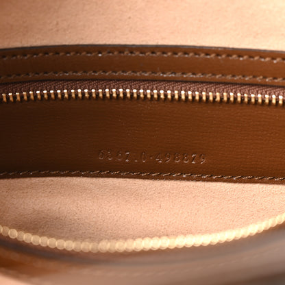 Gucci GG Supreme Monogram Azalea Calfskin Web Medium Jackie 1961 Hobo Beige Ebony Brown Sugar 7 of 10