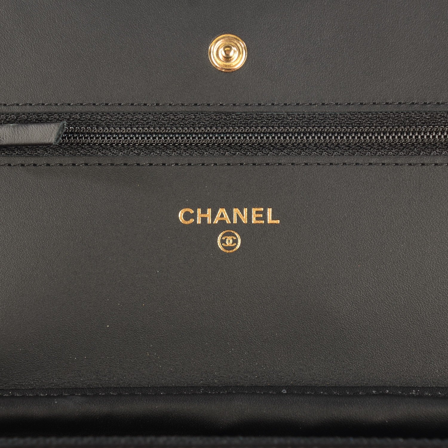 Chanel Aged Calfskin Lucky Charms Casino 2.55 Reissue Wallet on Chain WOC Black 7 of 9