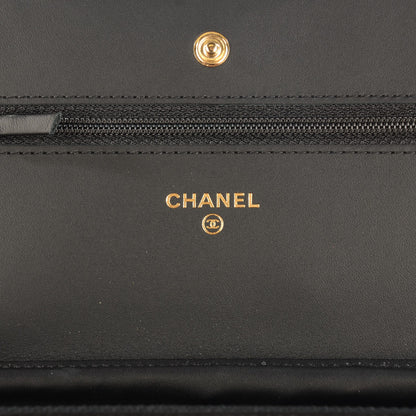 Chanel Aged Calfskin Lucky Charms Casino 2.55 Reissue Wallet on Chain WOC Black 7 of 9