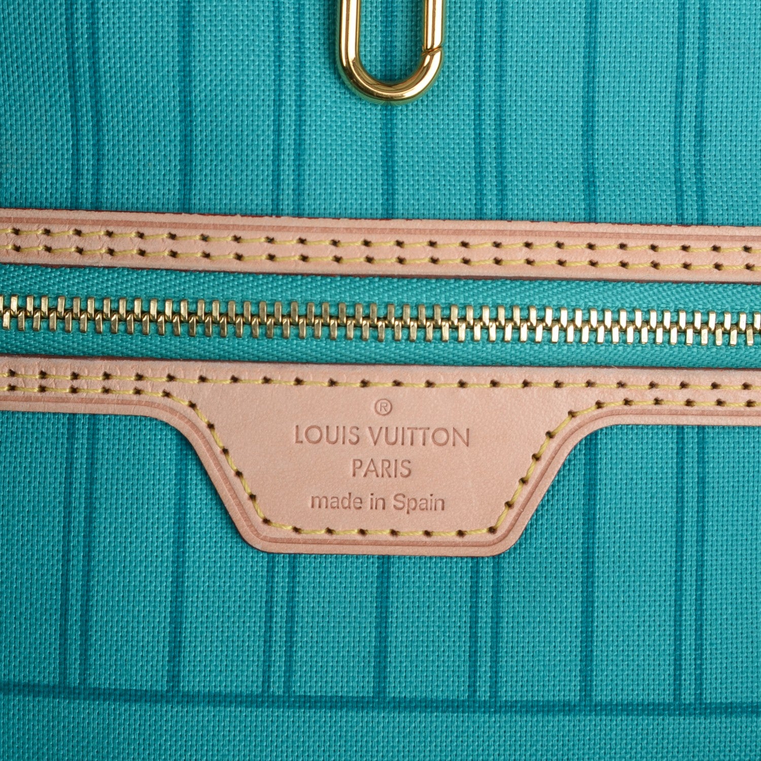 Louis Vuitton Monogram V Neverfull MM Turquoise 6 of 7