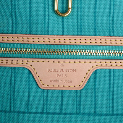 Louis Vuitton Monogram V Neverfull MM Turquoise 6 of 7