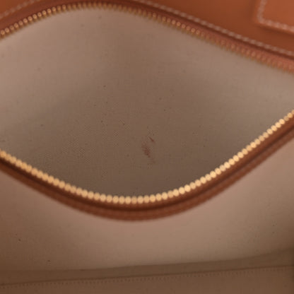 Celine Canvas Calfskin Logo Print Small Vertical Cabas Natural Tan 11 of 11