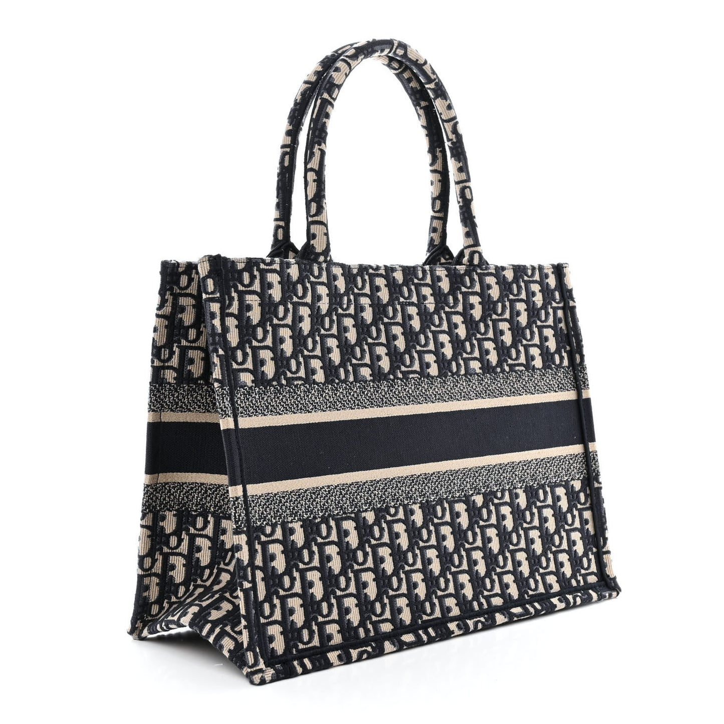 Oblique Medium Book Tote Blue Multicolor