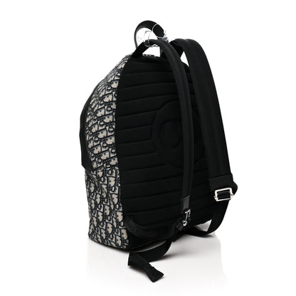 Christian Dior Oblique Calfskin Rider Backpack Beige Black 3 of 12