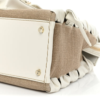 Chloe Calfskin Linen Medium Edith White 8 of 12