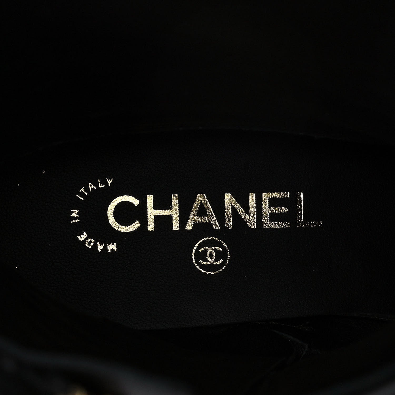 Chanel Calfskin Quilted CC Logo Mid Calf Boots 39 Black 7 of 9