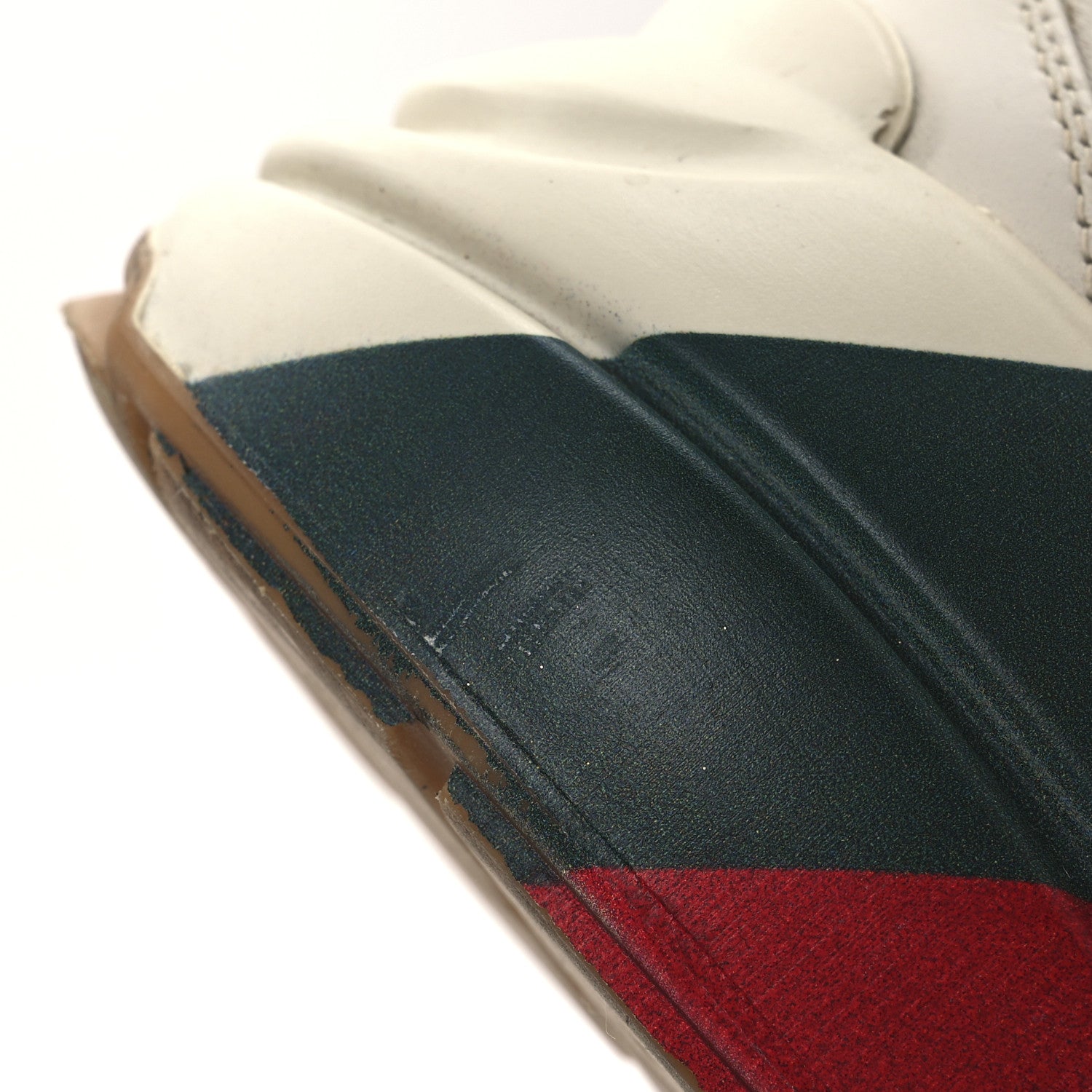 Gucci Calfskin Web Printed Mens Rhyton Sneakers 10 Mystic White 12 of 16
