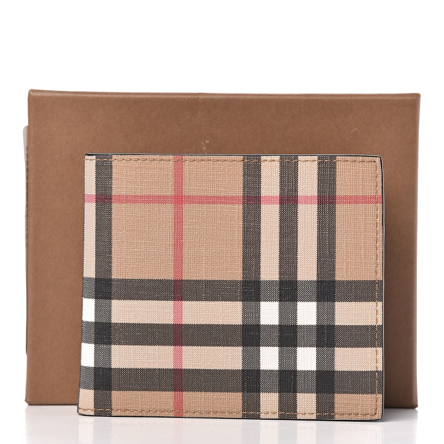 Vintage Check BBi-Fold Wallet Black