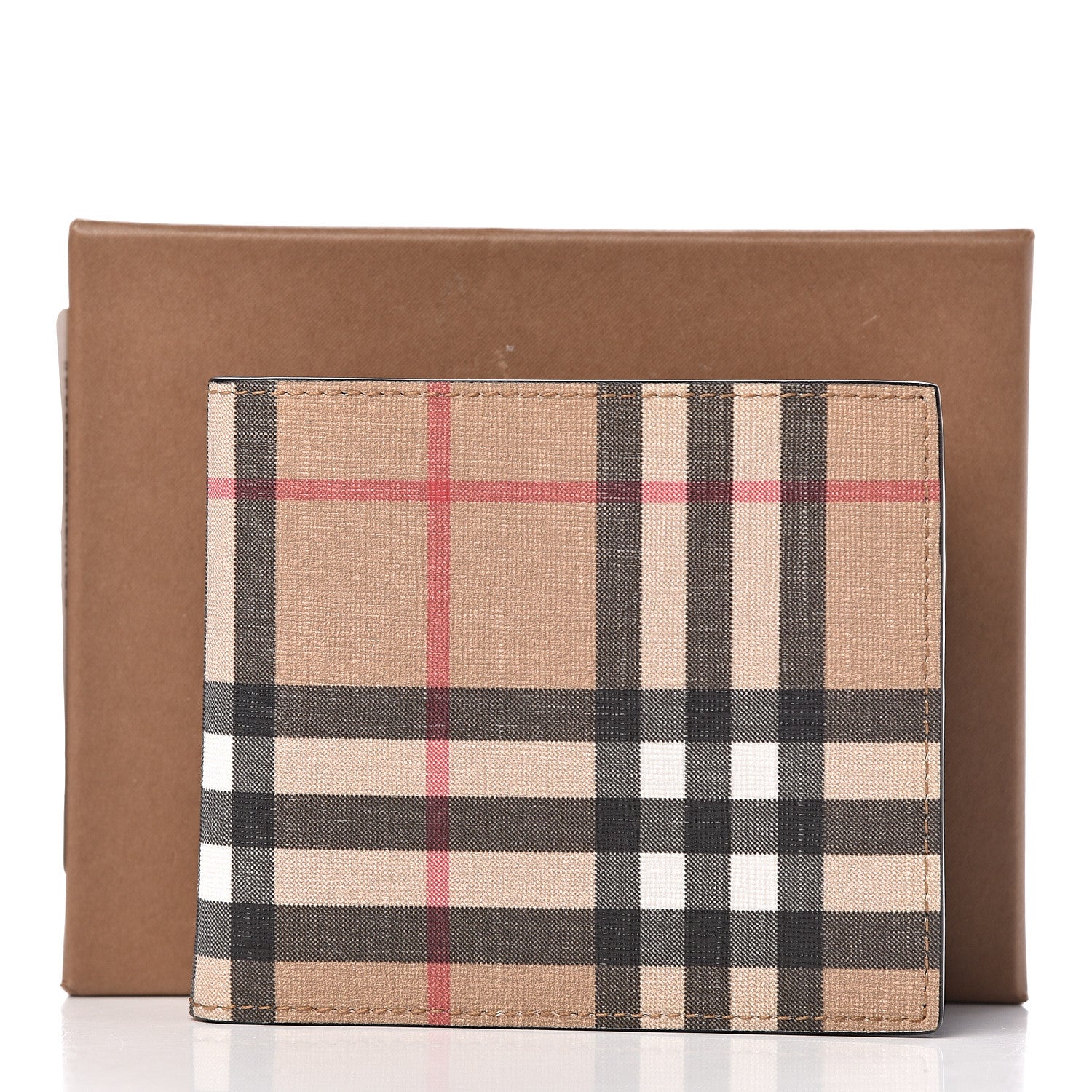 Burberry Vintage Check BBi-Fold Wallet Black 8 of 8