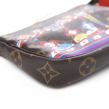 Louis Vuitton Monogram 2020 Christmas Animation Bumper Cars Mini Pochette Accessories Coquelicot 8 of 10