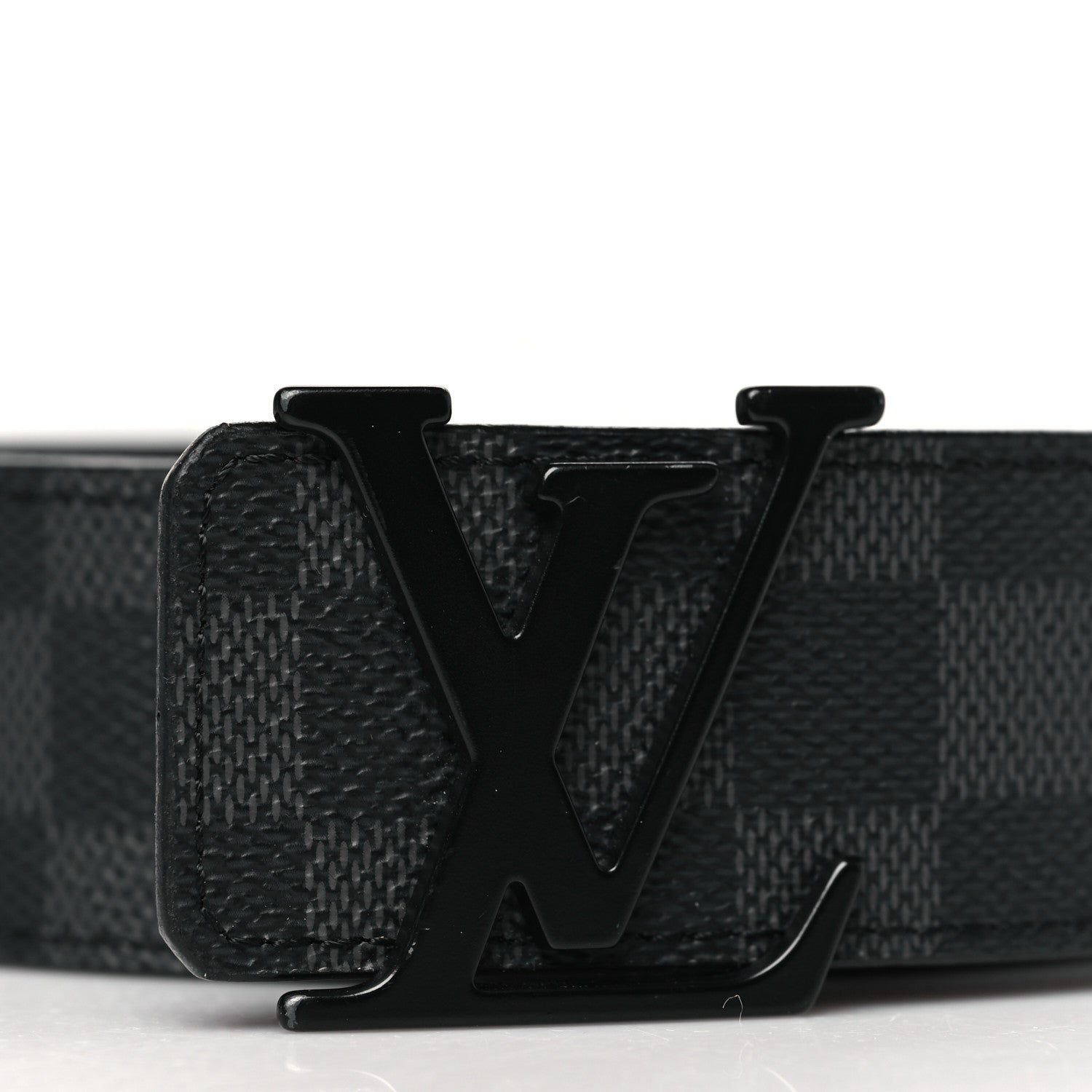Louis Vuitton Calfskin Damier Eclipse 40mm LV Initiales Reversible 85 34 Belt 2 of 8