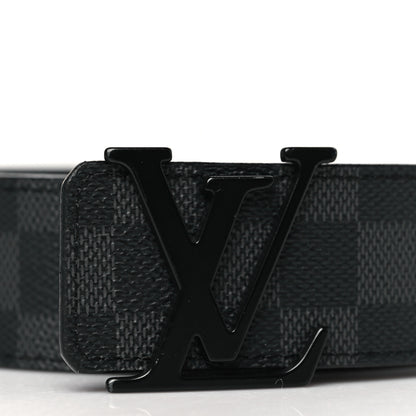 Louis Vuitton Calfskin Damier Eclipse 40mm LV Initiales Reversible 85 34 Belt 2 of 8