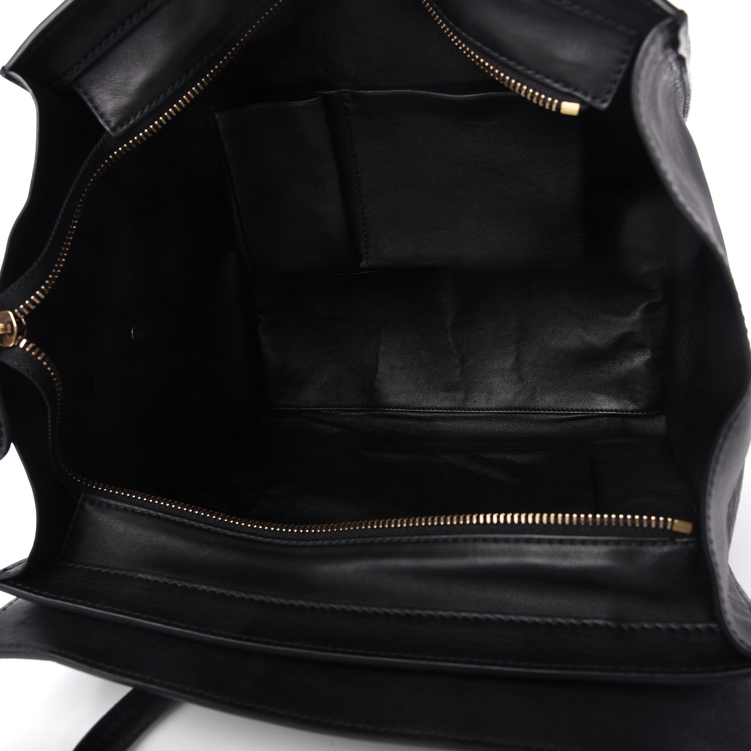 Celine Smooth Calfskin Medium Phantom Luggage Black 5 of 9