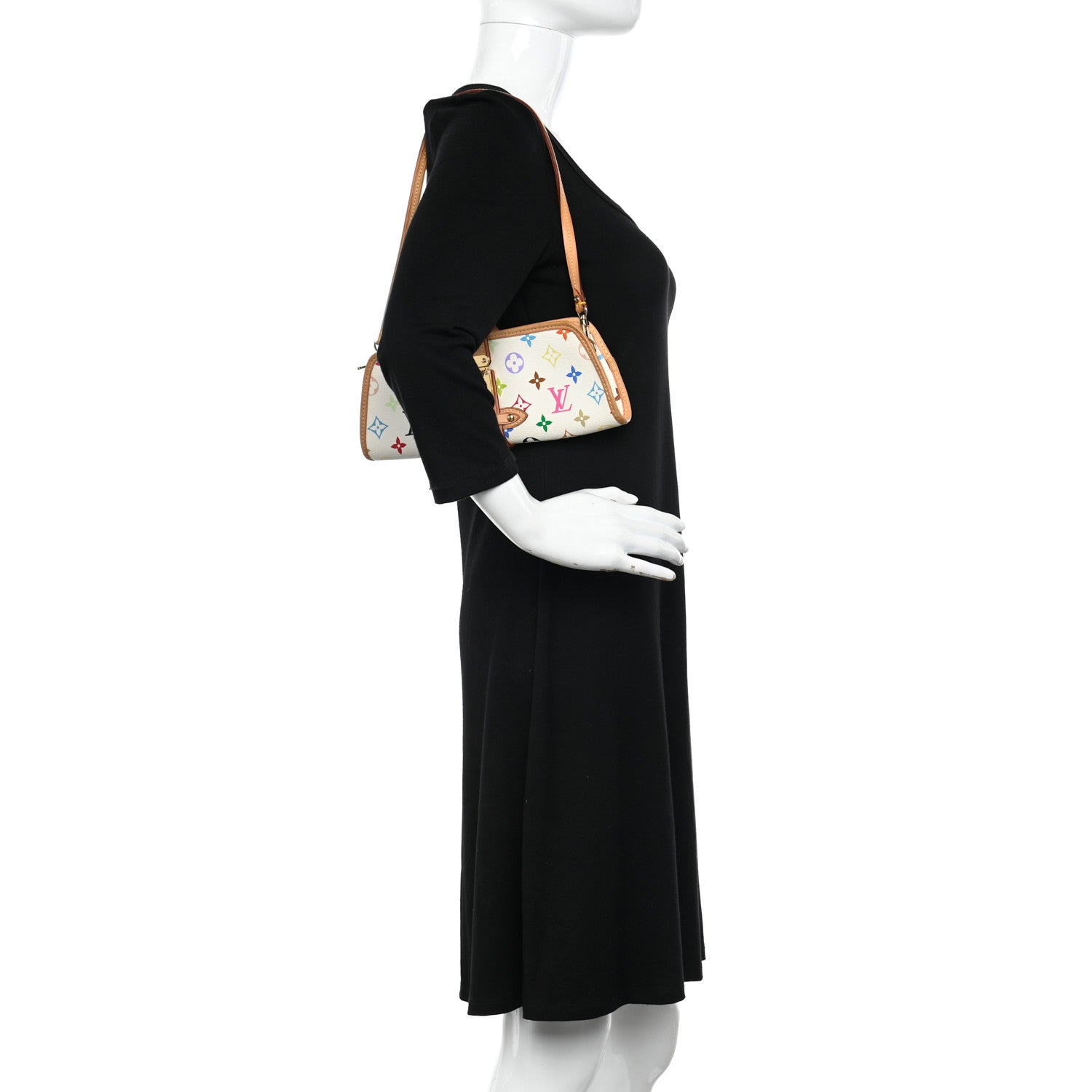 Louis Vuitton Monogram Multicolor Shirley White 2 of 10
