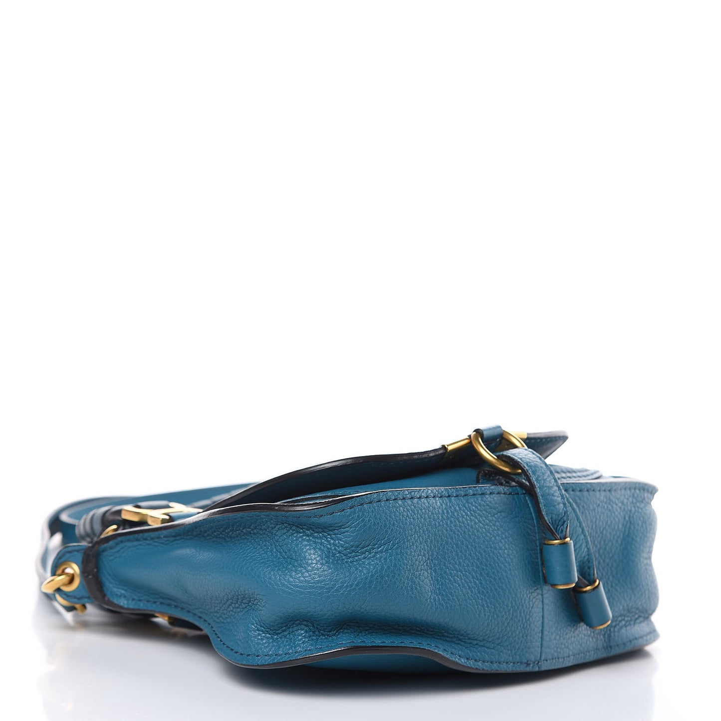 Calfskin Mini Marcie Satchel Laguna Blue