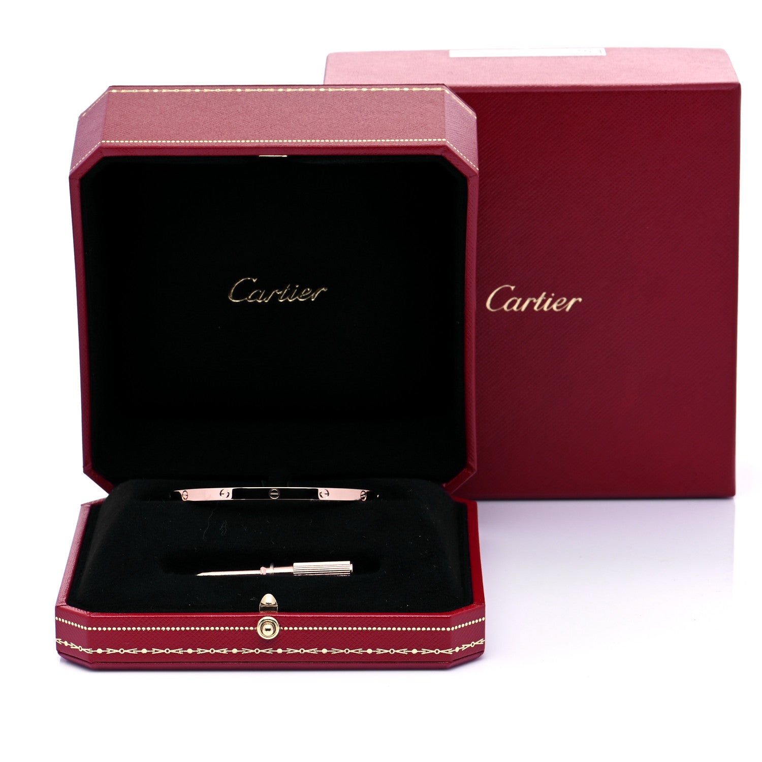 Cartier 18K Pink Gold Small LOVE Bracelet 17 8 of 8