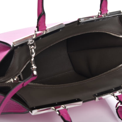 Fendi Vitello Dolce Shiny Nappa Petite 3Jours Tote Magenta Carbone 6 of 8