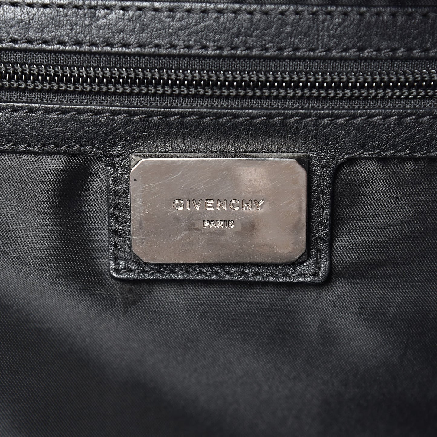 Nylon Calfskin Monkey Brother Print Backpack Black