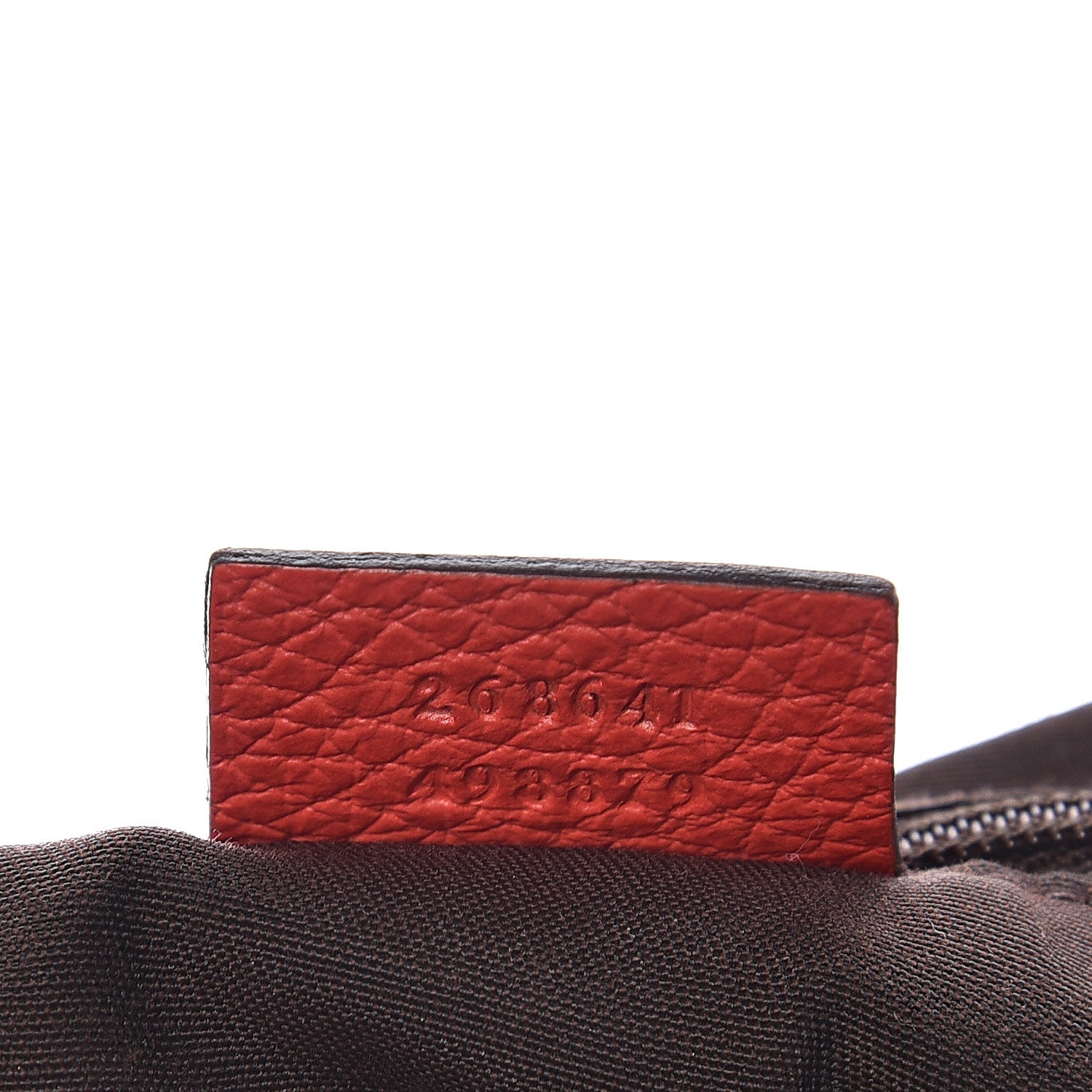 Gucci Pebbled Calfskin Medium Abbey Convertible Tote Red 6 of 9