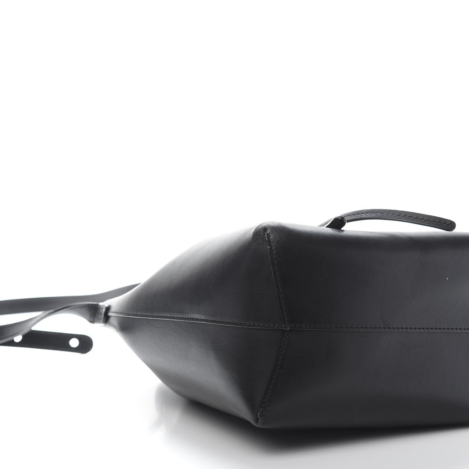 Mansur Gavriel Vegetable Tanned Calfskin Mini Bucket Bag Black Flamma 7 of 11