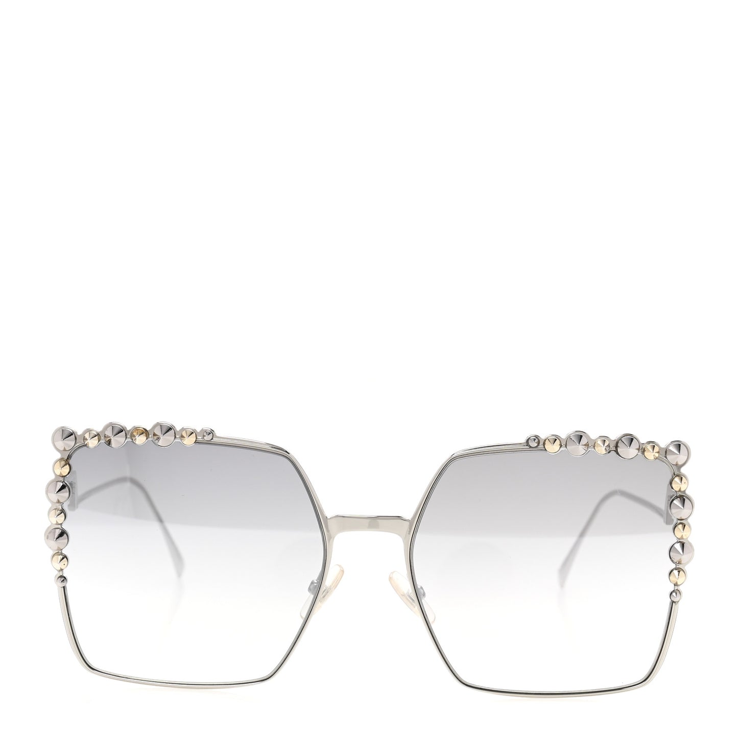 Metal Dots Square Sunglasses FF 0259/S Palladium