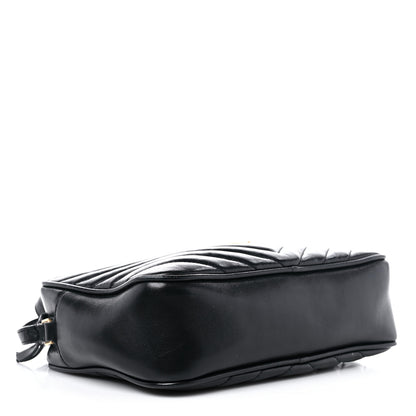Saint Laurent Calfskin Matelasse Monogram Lou Camera Bag Black 4 of 18