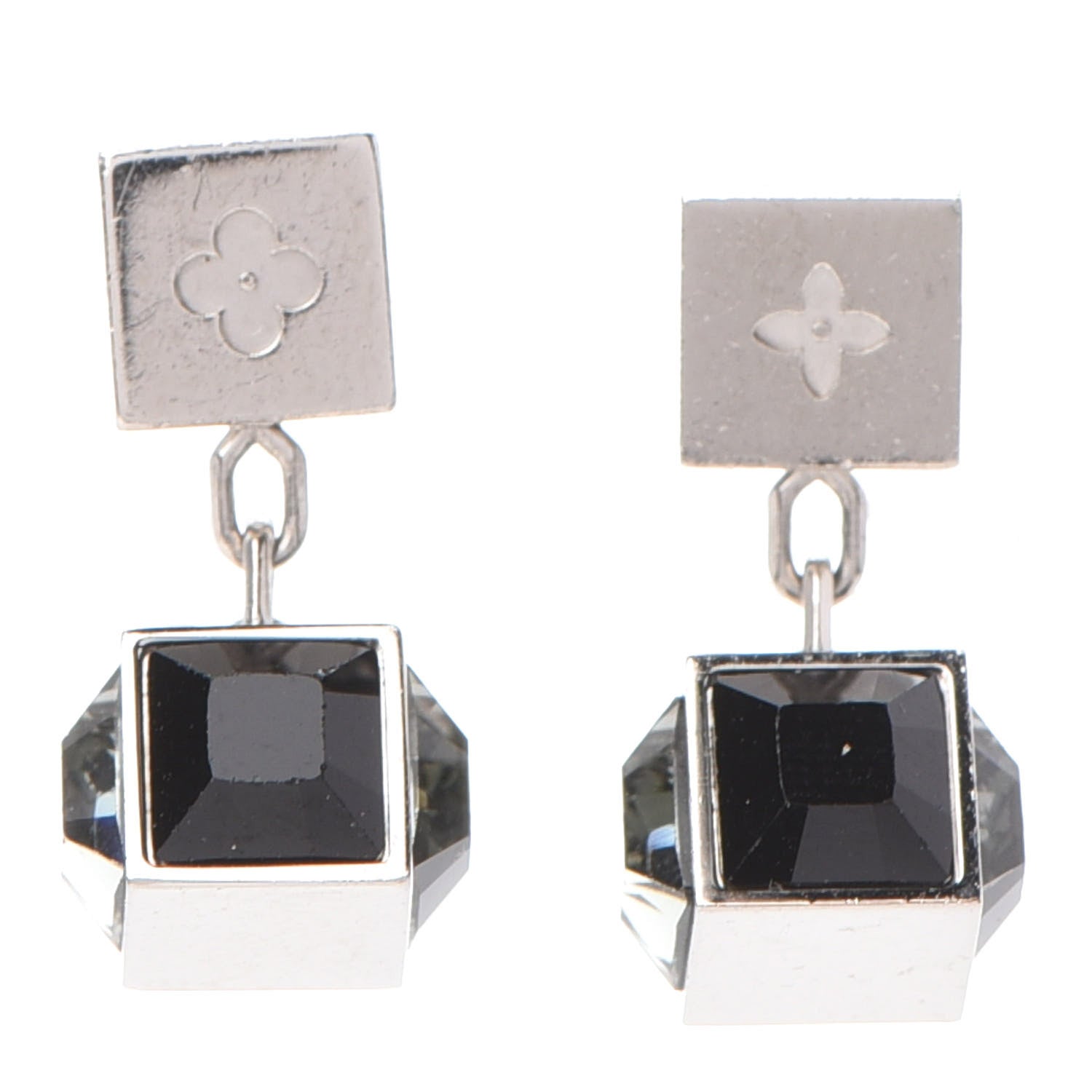 Louis Vuitton Swarovski Gamble Earring Silver 1 of 4