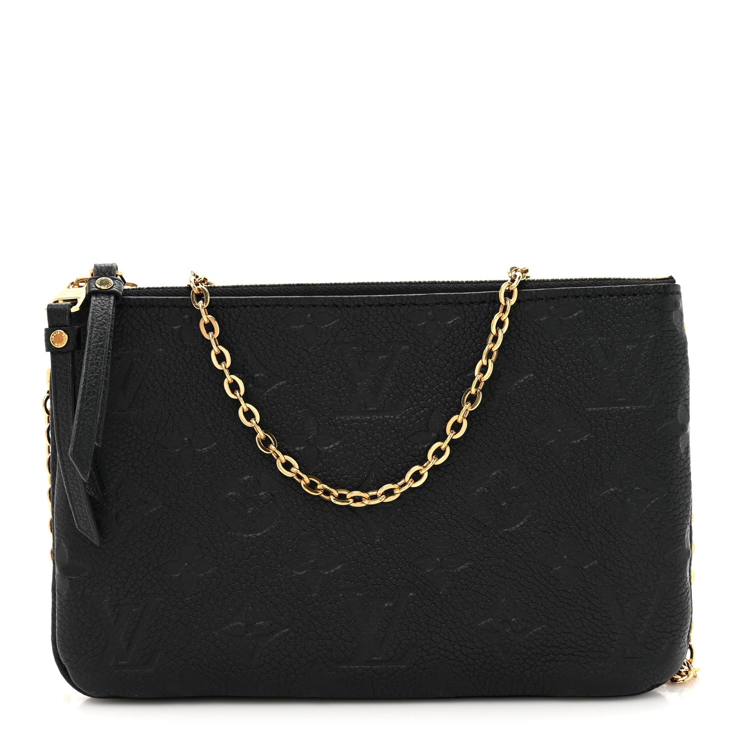 Empreinte Double Zip Pochette Black