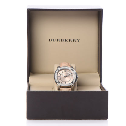 Burberry Stainless Steel Alligator Diamond Bezel 38mm The Britain Quartz Watch Champagne BBY1400 7 of 7