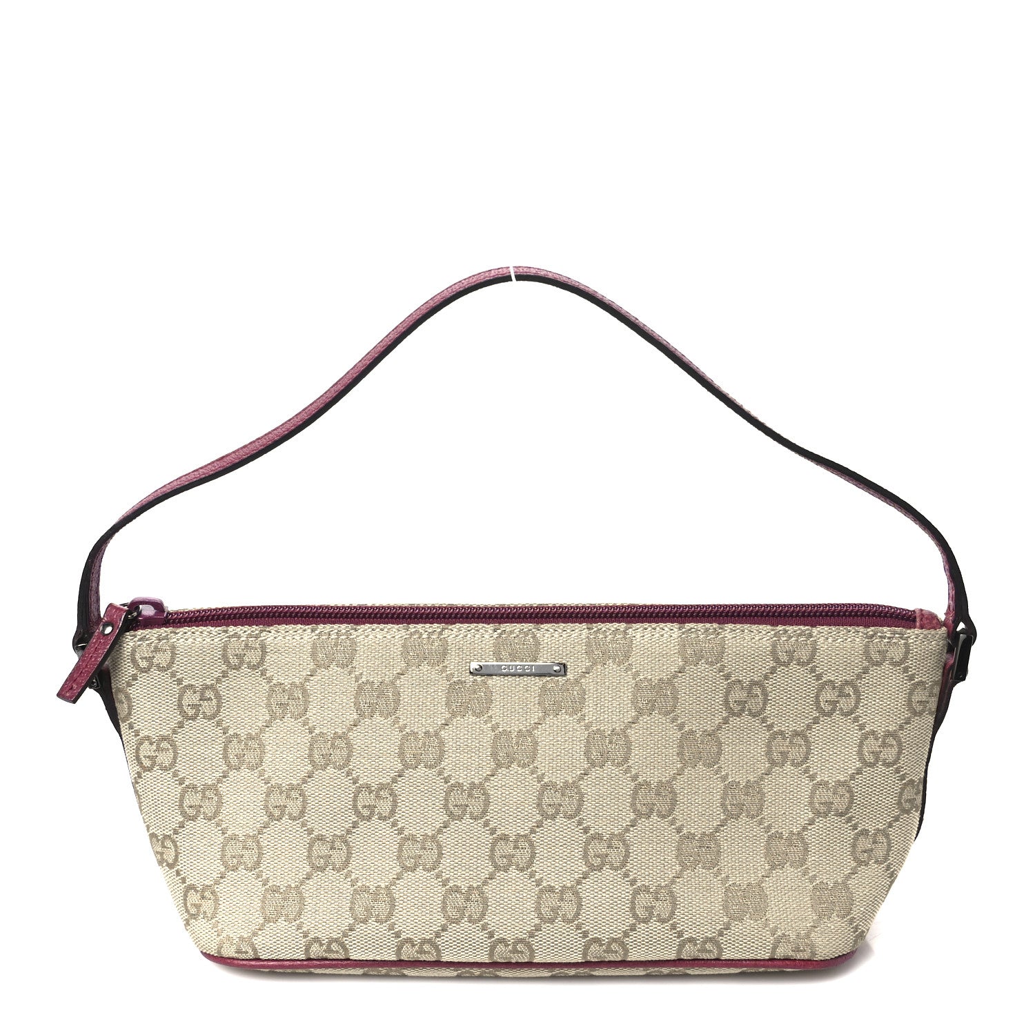 Gucci Monogram Boat Pochette Dark Pink 1 of 11